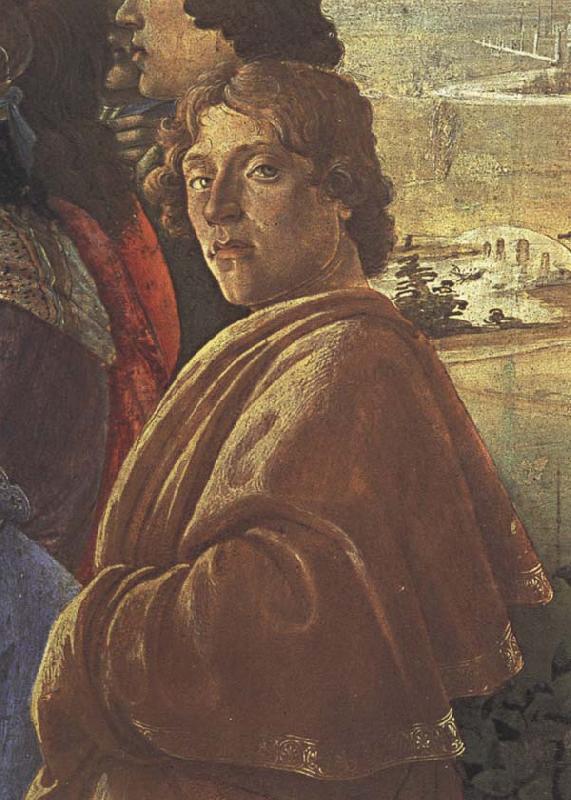 Detail from the Adoraton of the Magi, Sandro Botticelli